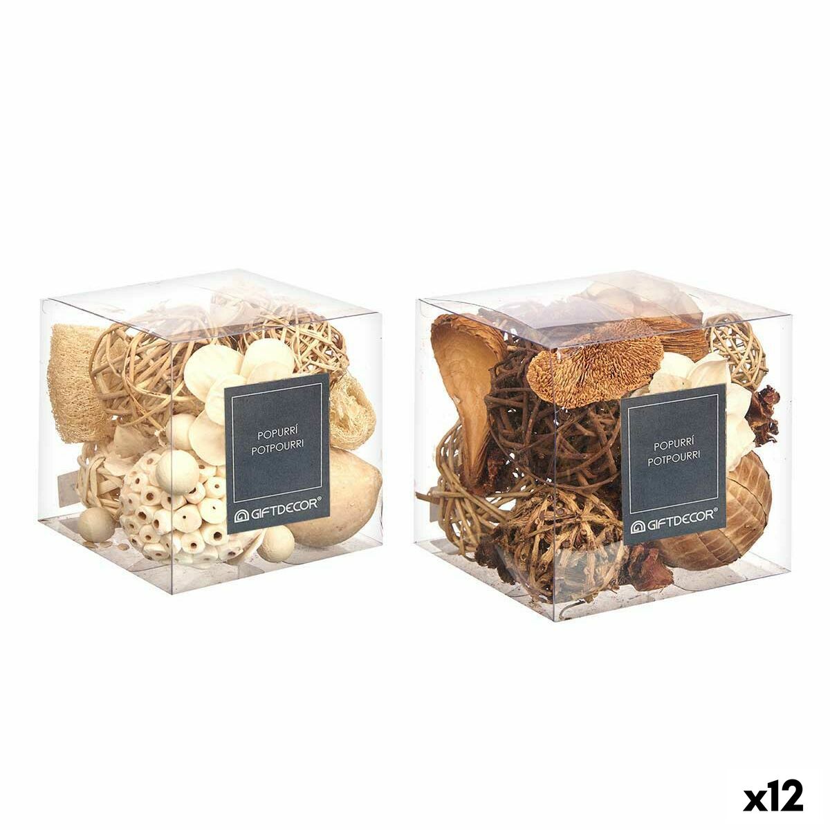 Potpourri Decorativo Gift Decor 14 x 14 x 14 cm (12 Unità)