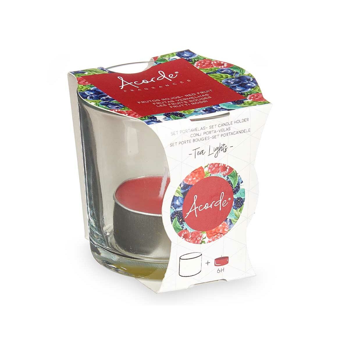 Candela Profumata Acorde Tealight Frutti rossi (12 Unità) - Immagine 3