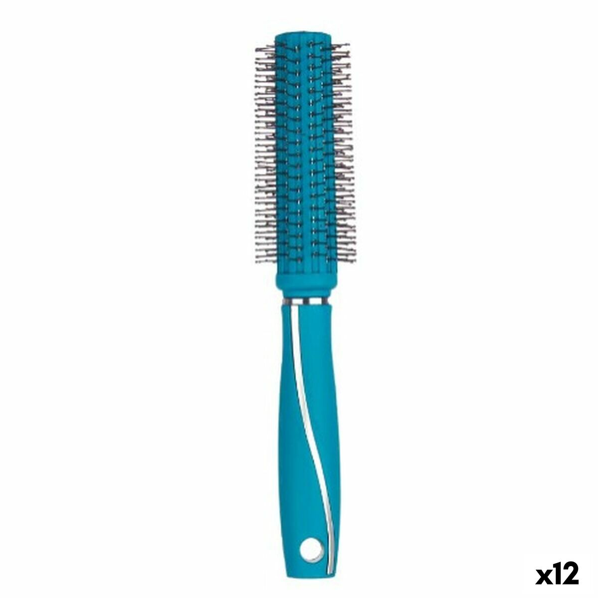 Spazzola Rotonda Berilo Verde Silicone Plastica (12 Unità)