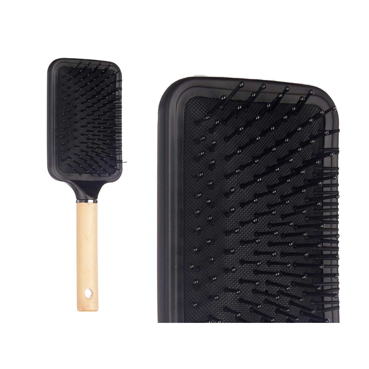 Spazzola Berilo Marrone Nero Legno Silicone Plastica (12 Unità) - Immagine 3