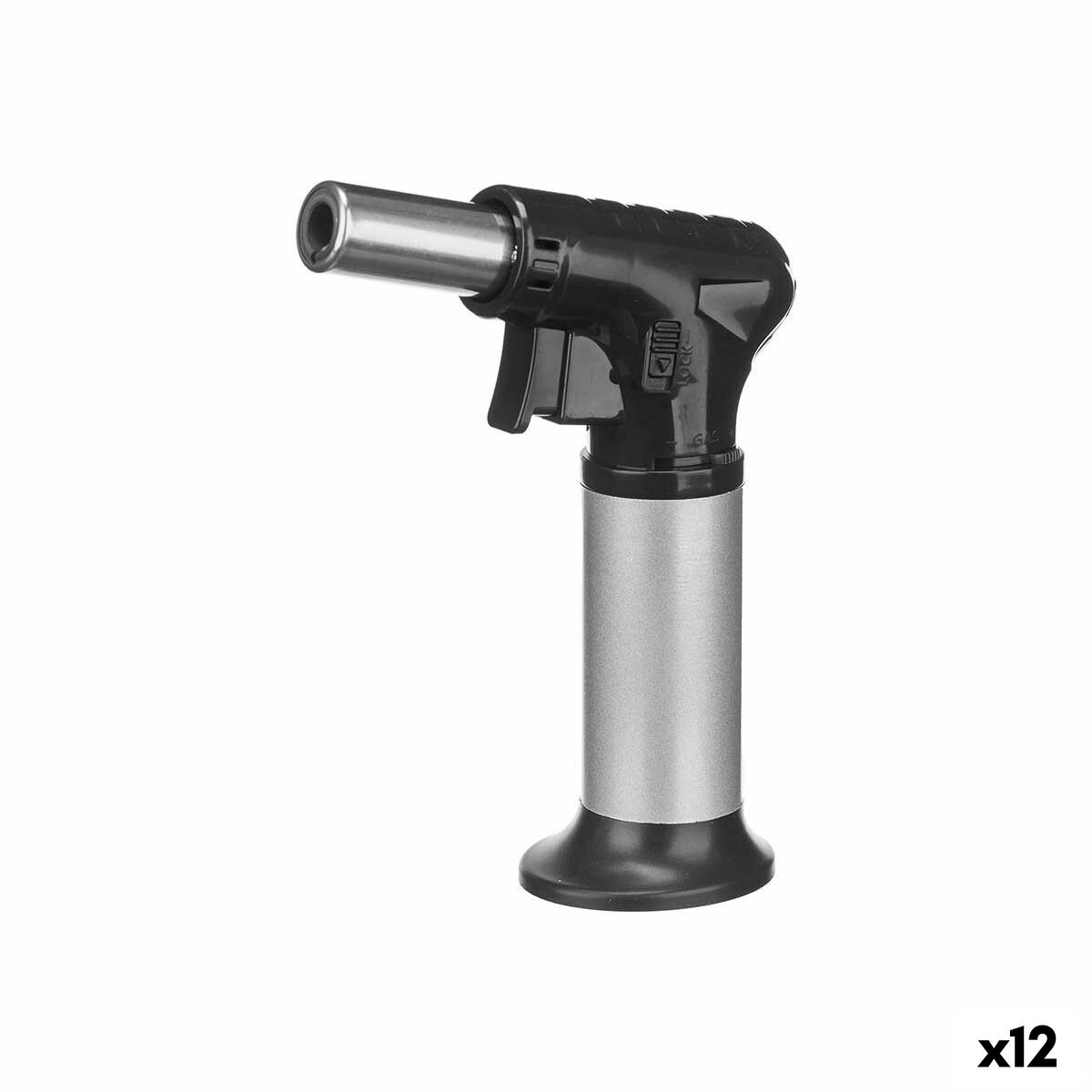 Cannello da Cucina Kinvara Nero Argentato Argento 12 x 15,4 x 5 cm (12 Unità)