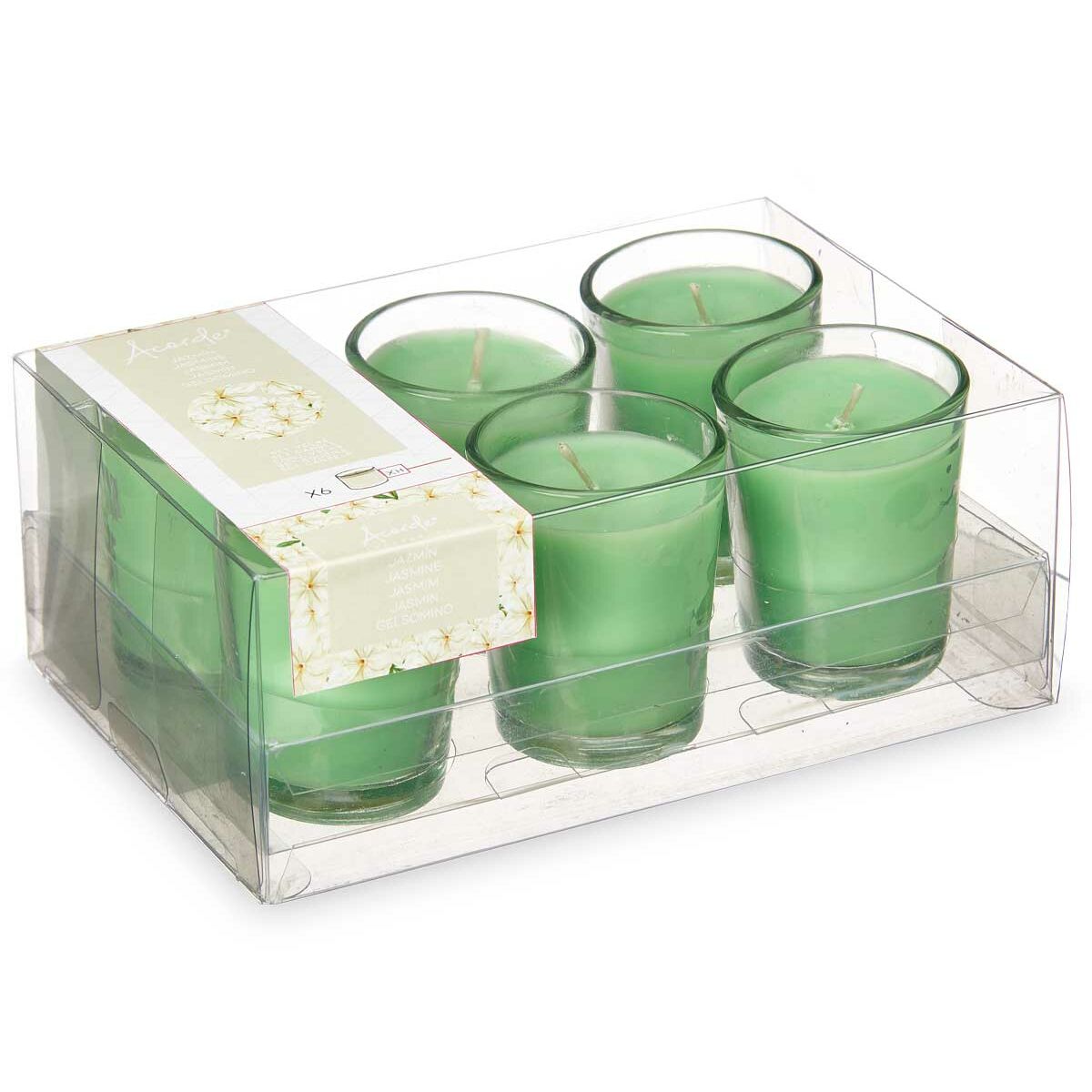 Set di Candele Profumate Acorde Gelsomino Bicchiere (12 Unità) - Immagine 3