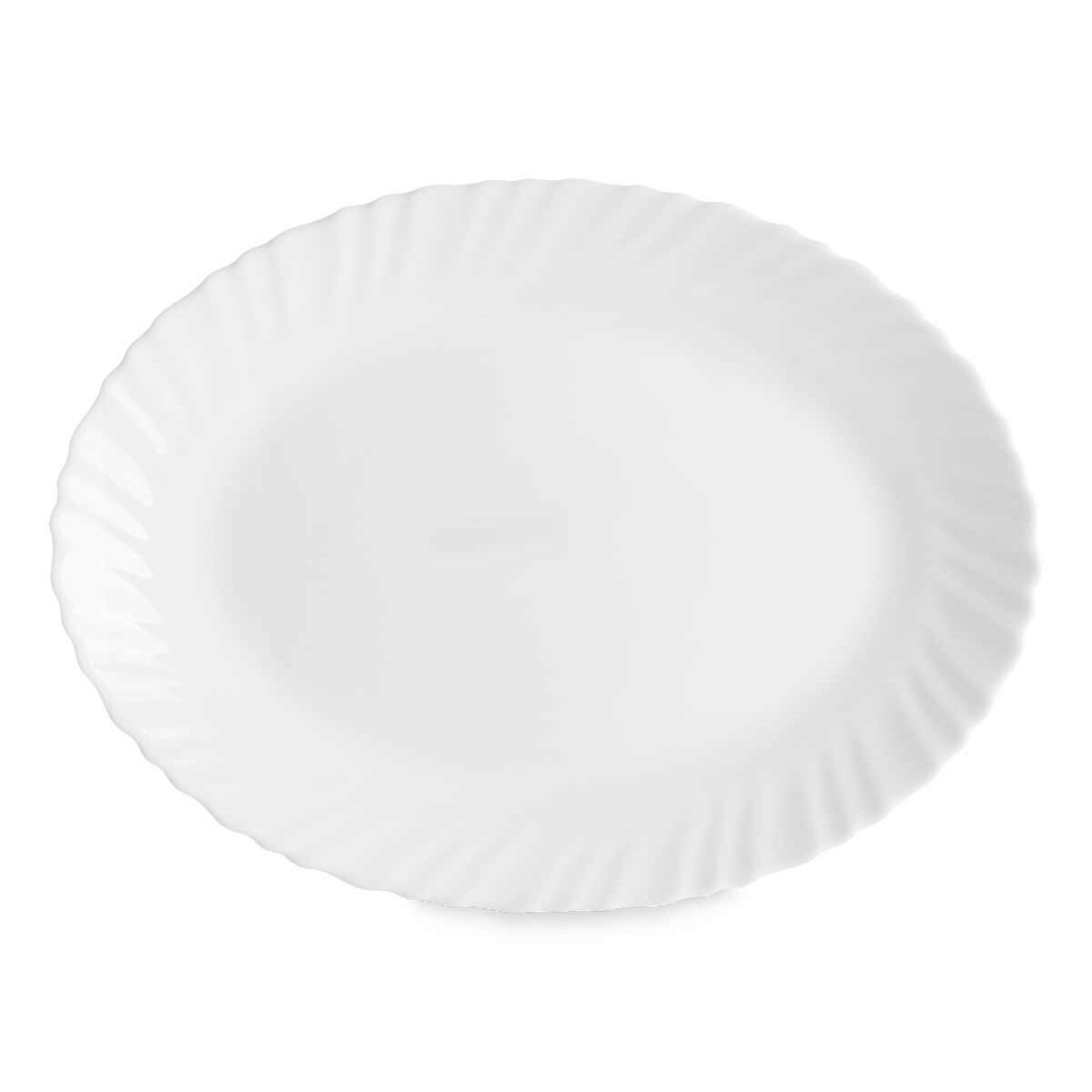 Teglia da Cucina Vivalto Bianco Vetro opalino 34 x 2,5 x 25 cm 35 x 2,5 x 25 cm (18 Unità) - Immagine 3