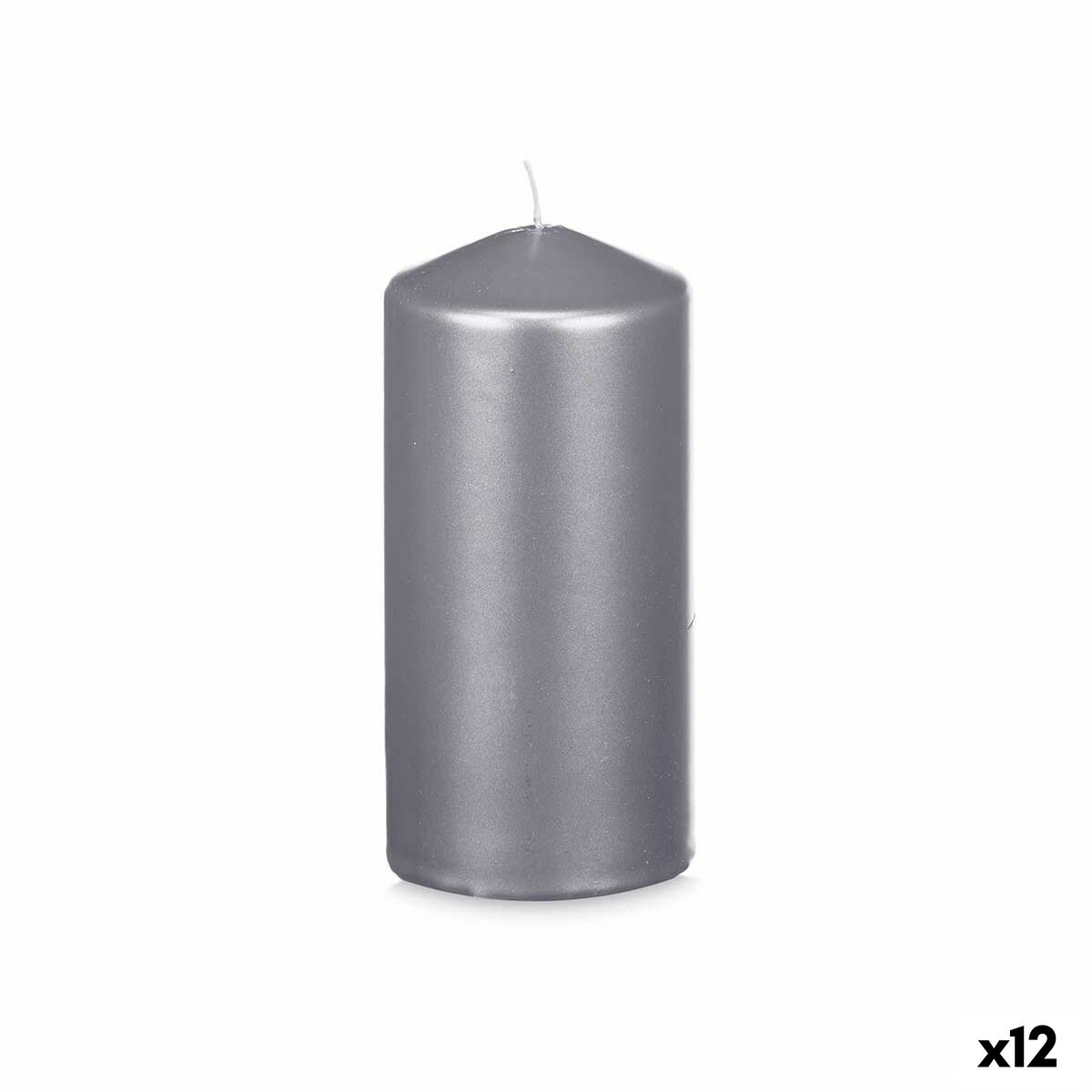 Candela Acorde Argentato 7 x 15,5 x 7 cm (12 Unità)
