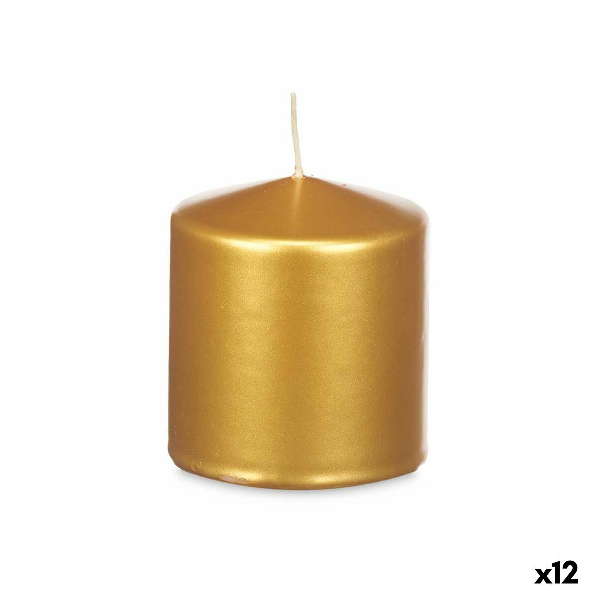 Candela Acorde Dorato 9 x 10 x 9 cm (12 Unità)