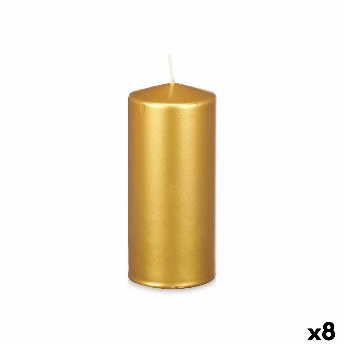 Candela Acorde Dorato 9 x 20 x 9 cm (8 Unità)