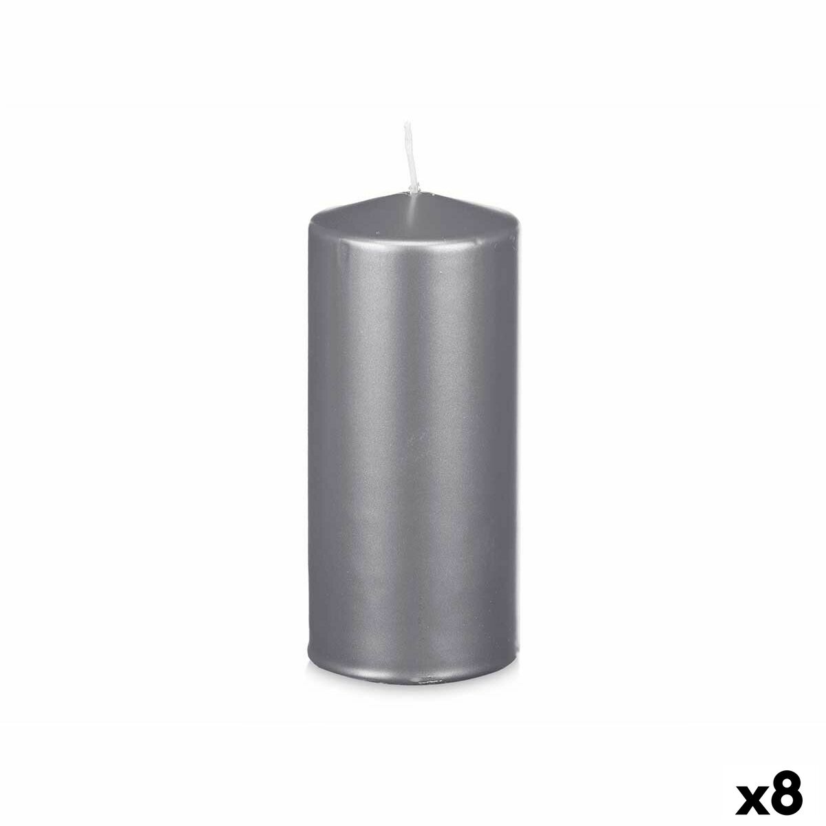 Candela Acorde Argentato 9 x 20 x 9 cm (8 Unità)