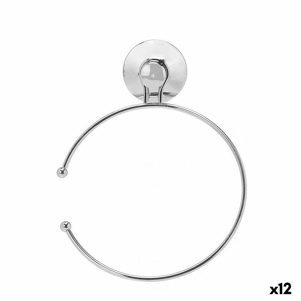Porta asciugamani ad anello Berilo Acciaio ABS 16 x 20 x 4 cm (12 Unità)