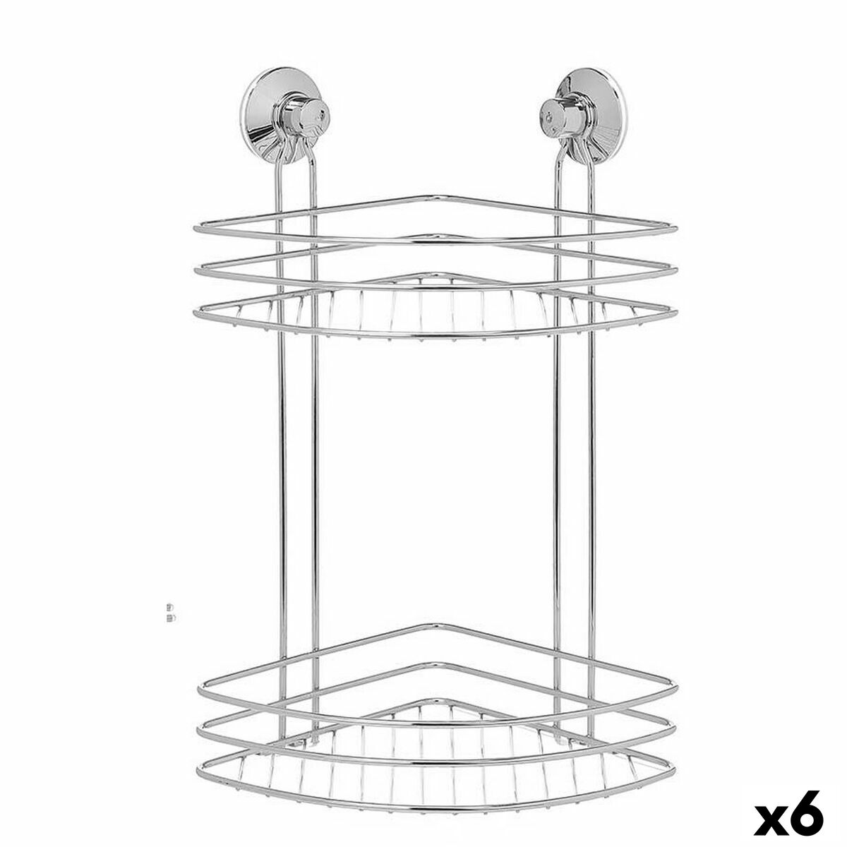 Supporto da Doccia Berilo Metallo Acciaio ABS 26 x 39 x 19 cm (6 Unità)