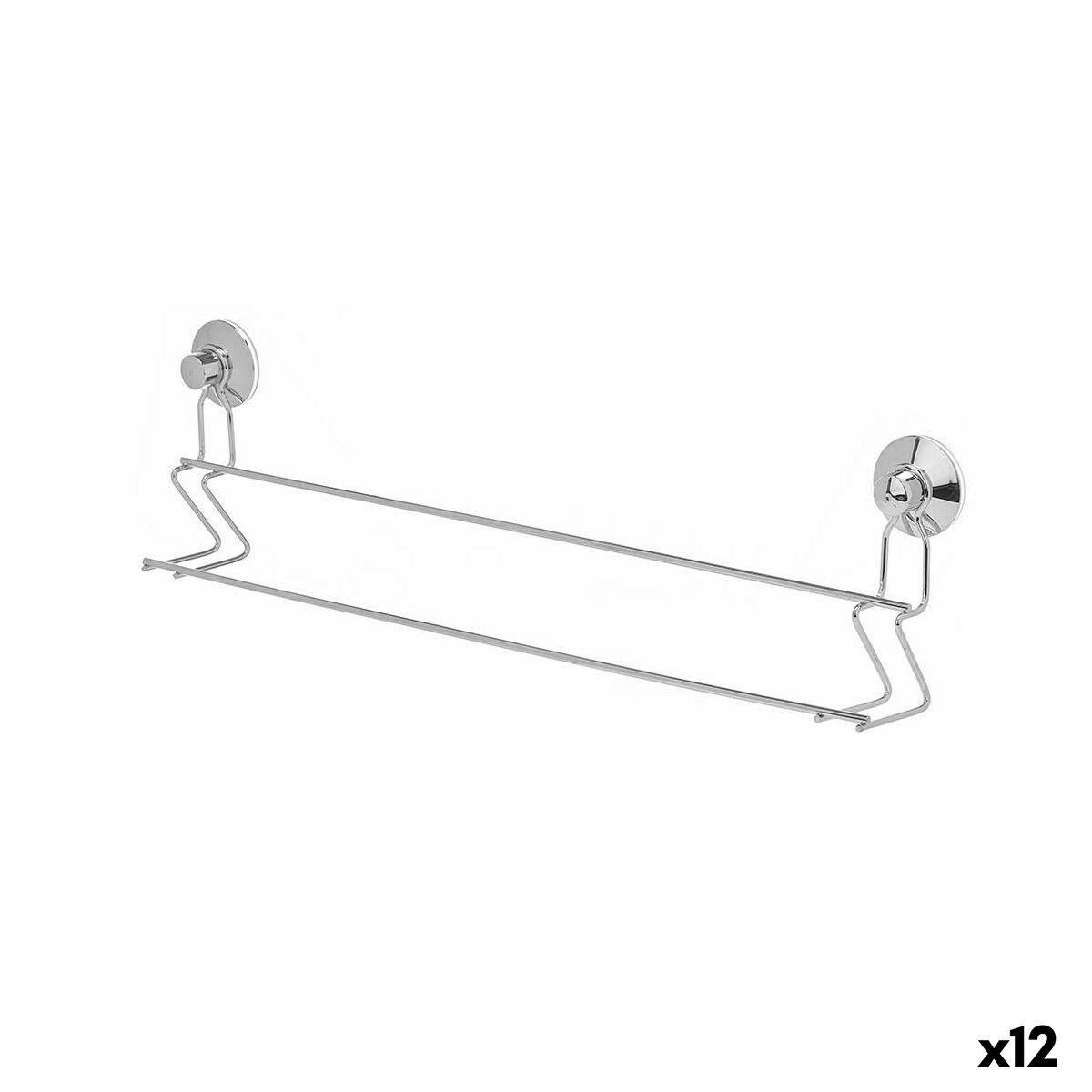 Portasciugamani Berilo Metallo Acciaio ABS 54 x 15 x 6,5 cm Doppia (12 Unità)