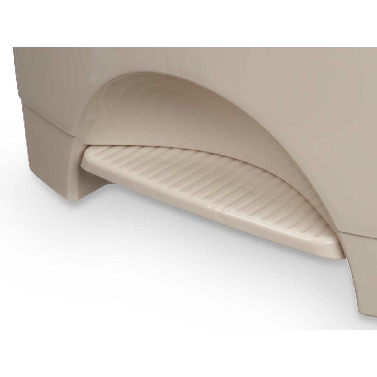 Cestino a pedale Beige Plastica 30 L (4 Unità) - Immagine 4