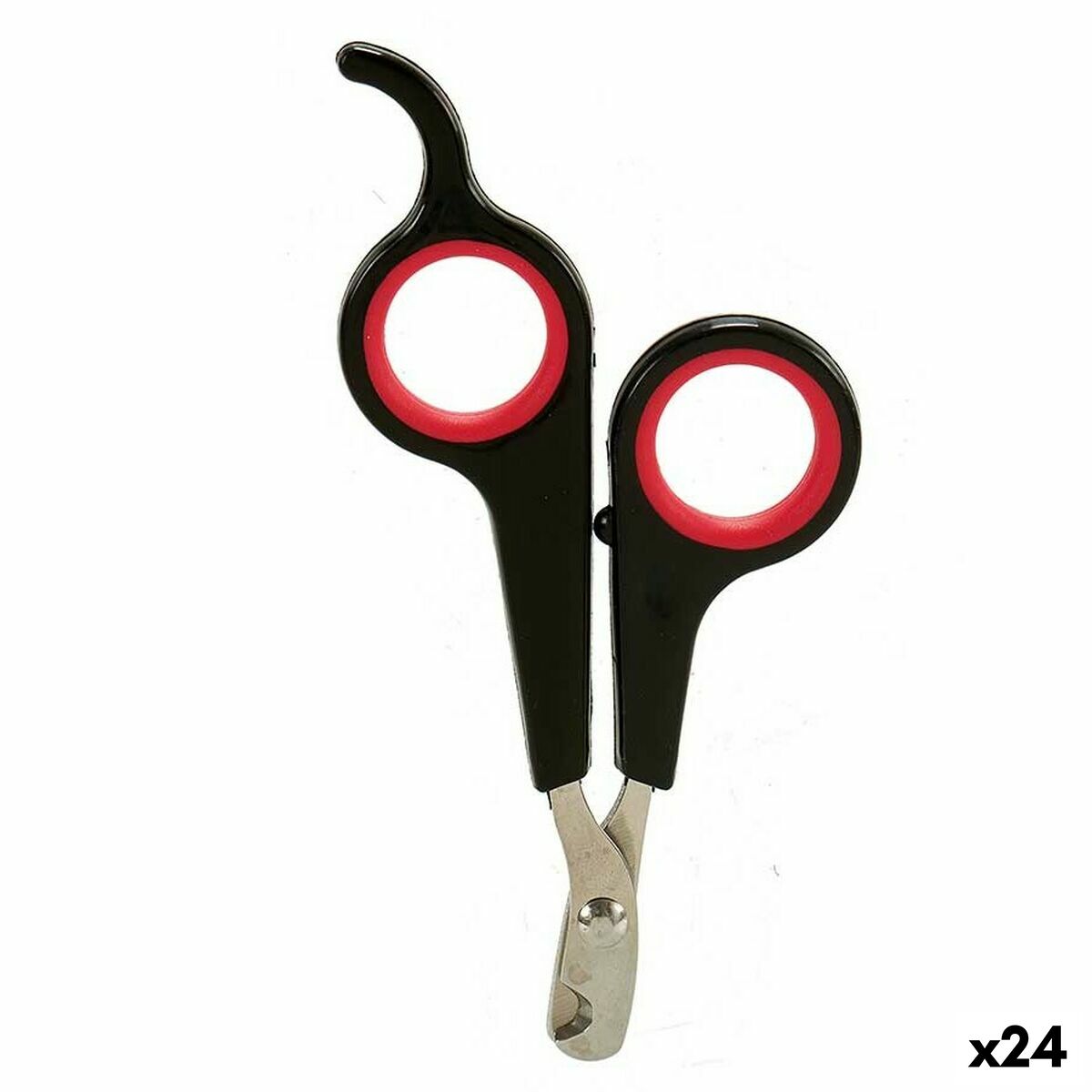 Tagliaunghie Mascow Nero Rosso 6 x 0,5 x 11,5 cm Animali Domestici (24 Unità)