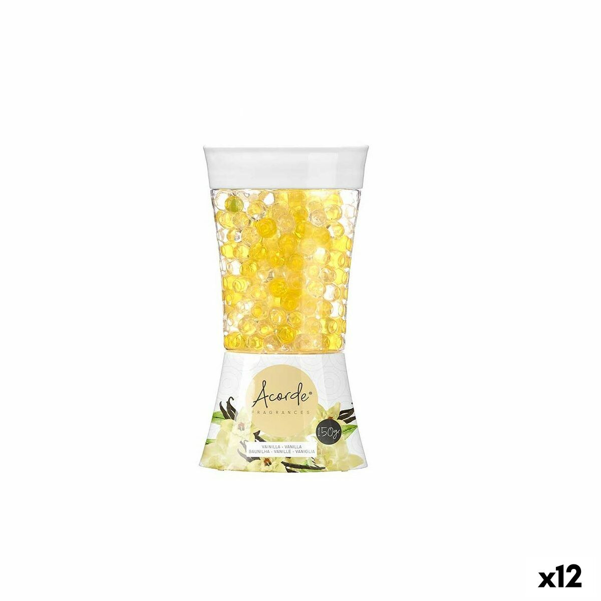 Deodorante per Ambienti Acorde Vaniglia 150 g Gel (12 Unità)