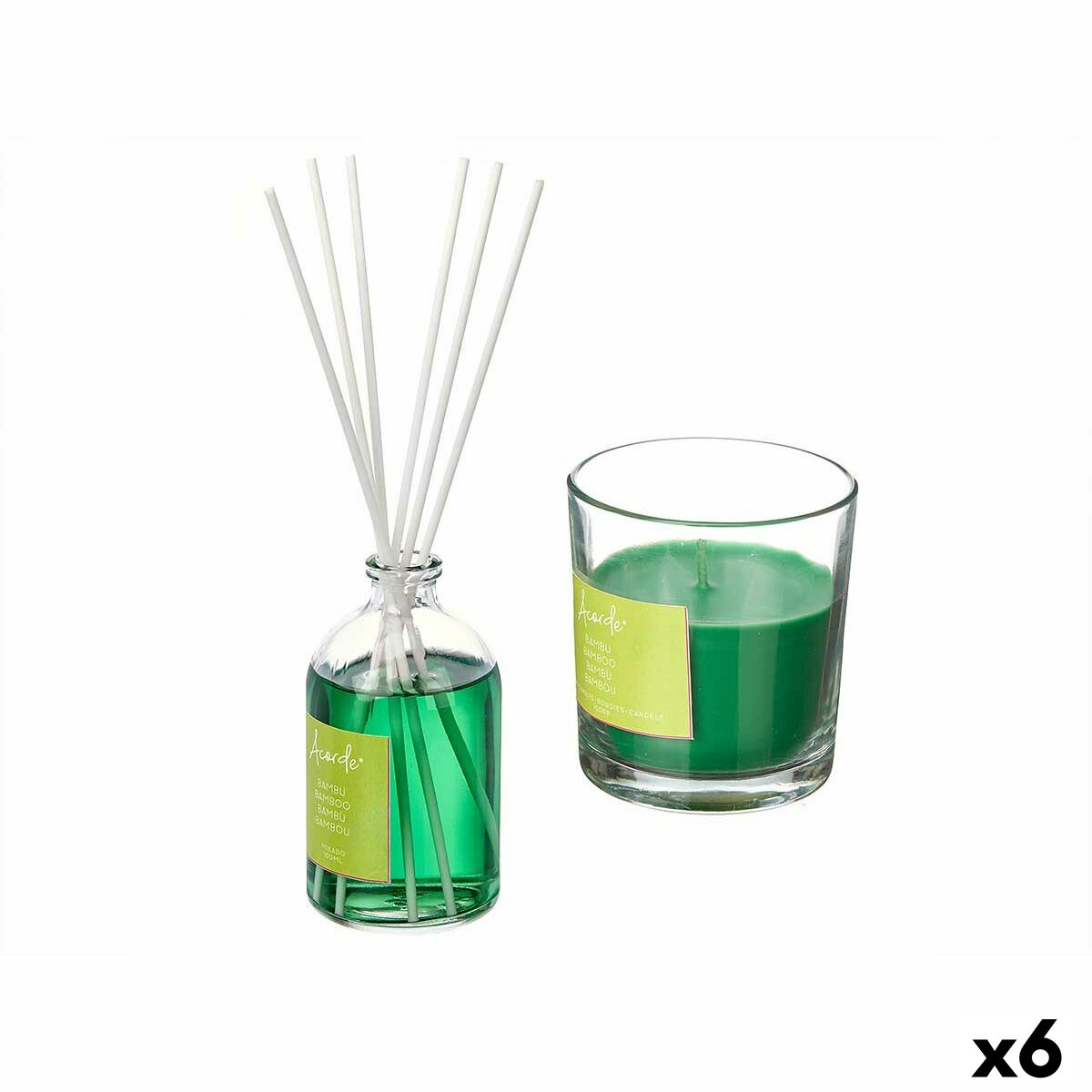 Set Deodorante per Ambienti Acorde Bambù 100 ml (6 Unità)