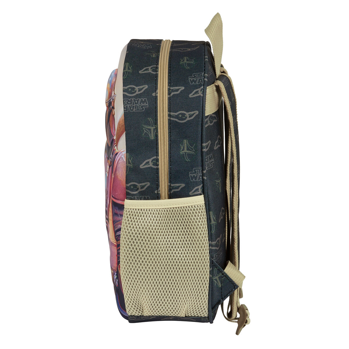 Zaino per Bambini 3D The Mandalorian Nero Beige 27 x 33 x 10 cm - Immagine 2