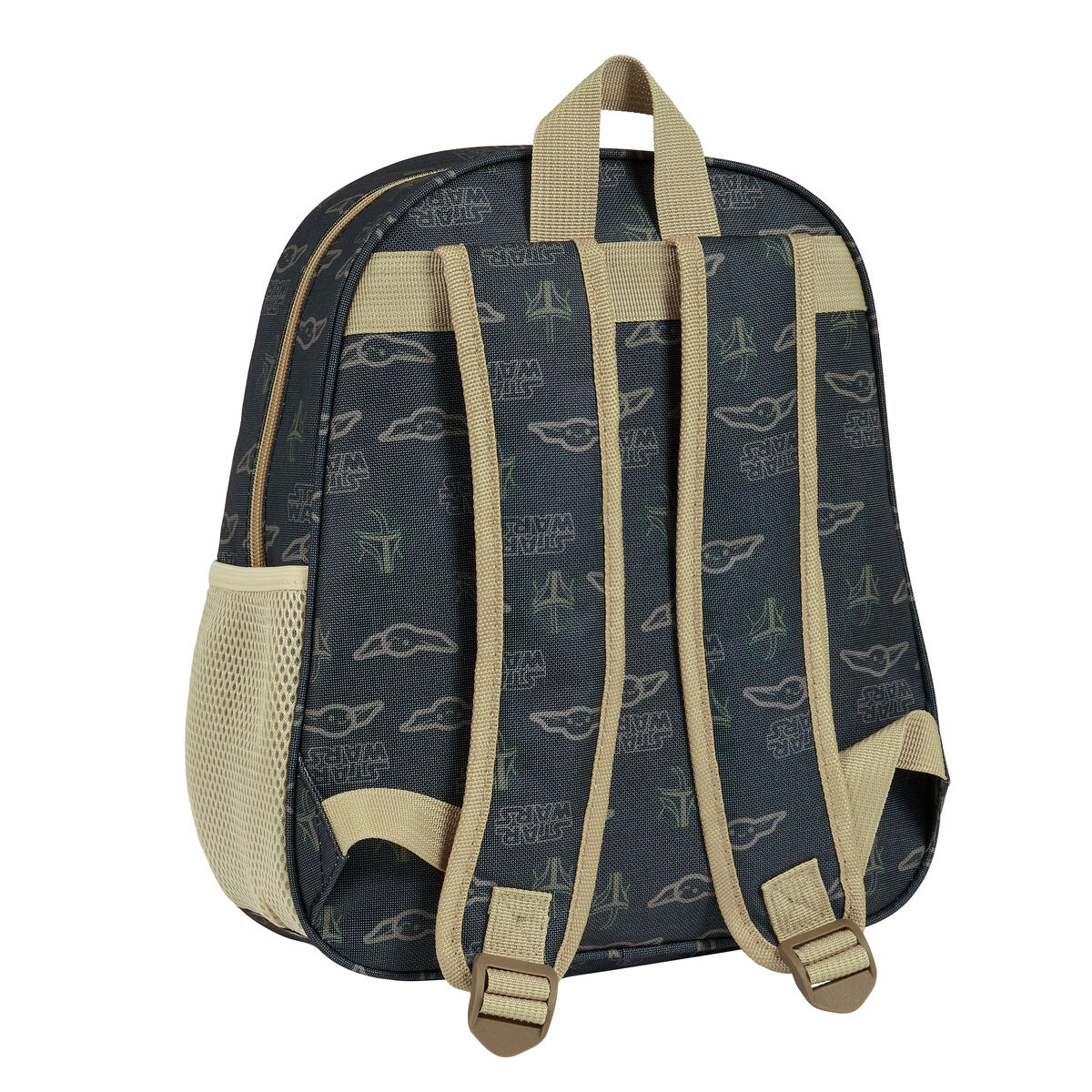 Zaino per Bambini 3D The Mandalorian Nero Beige 27 x 33 x 10 cm - Immagine 3