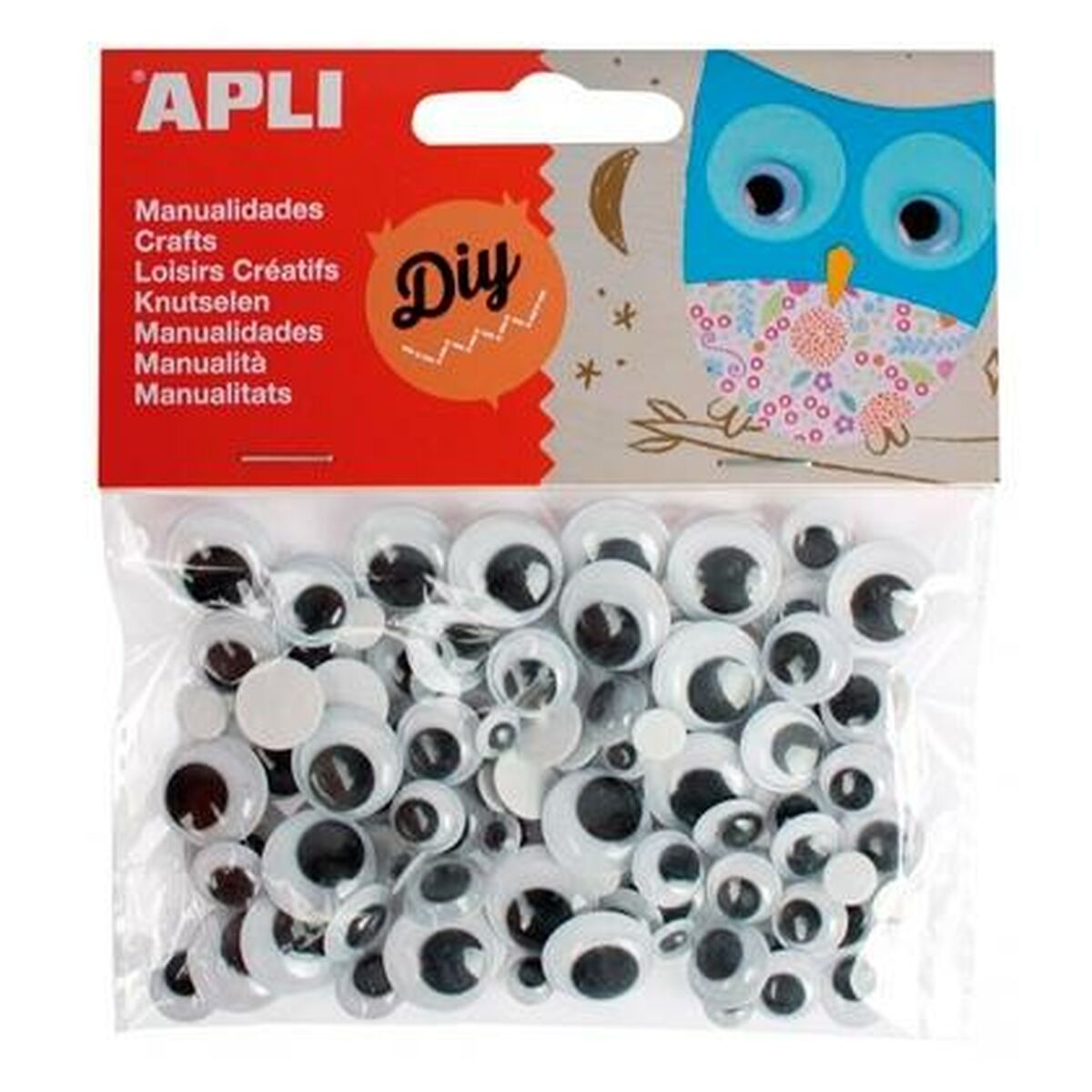Set di adesivi Apli Occhi Nero 5 Unità - Immagine 2