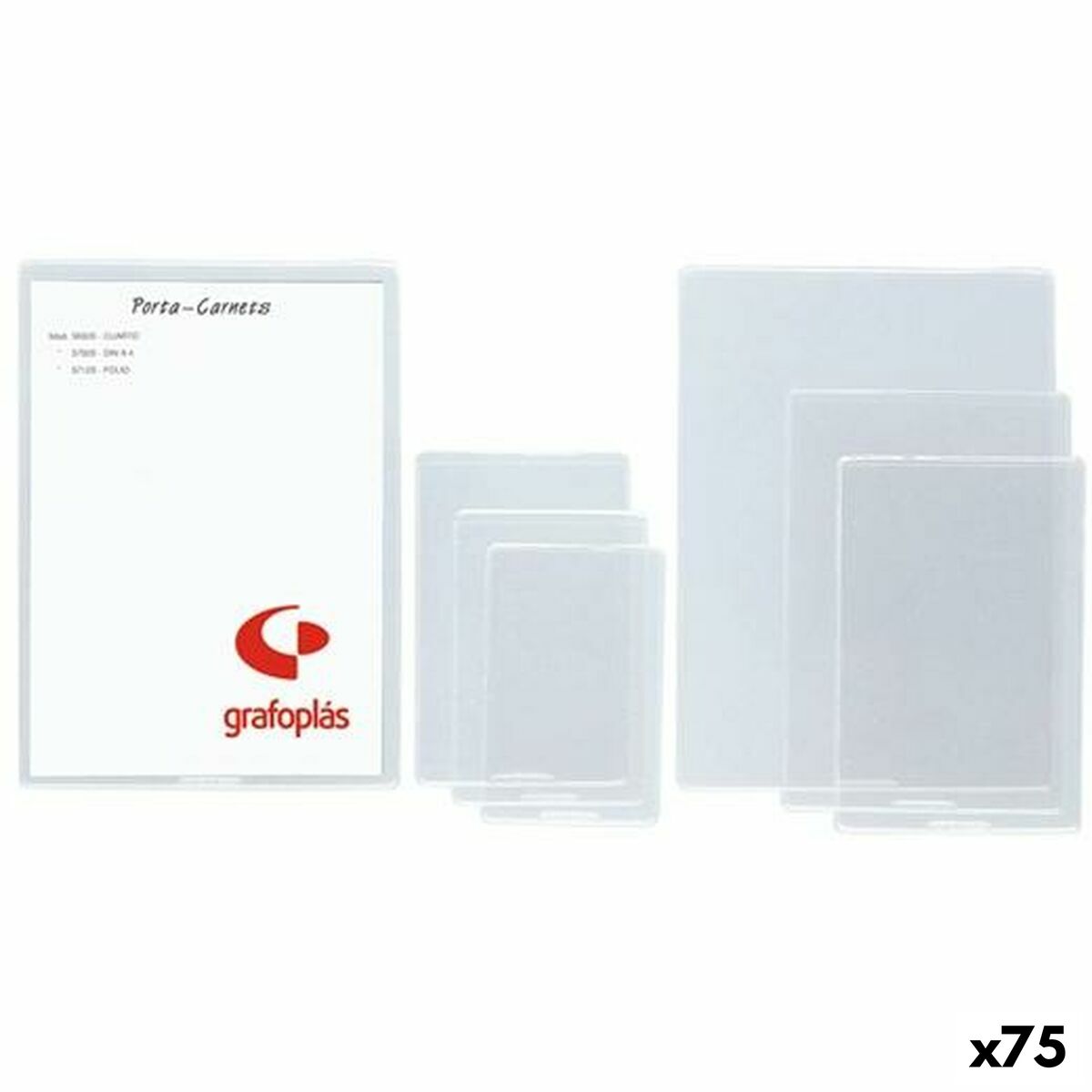 Custodia Grafoplas Trasparente PVC (75 Unità) - Immagine 1