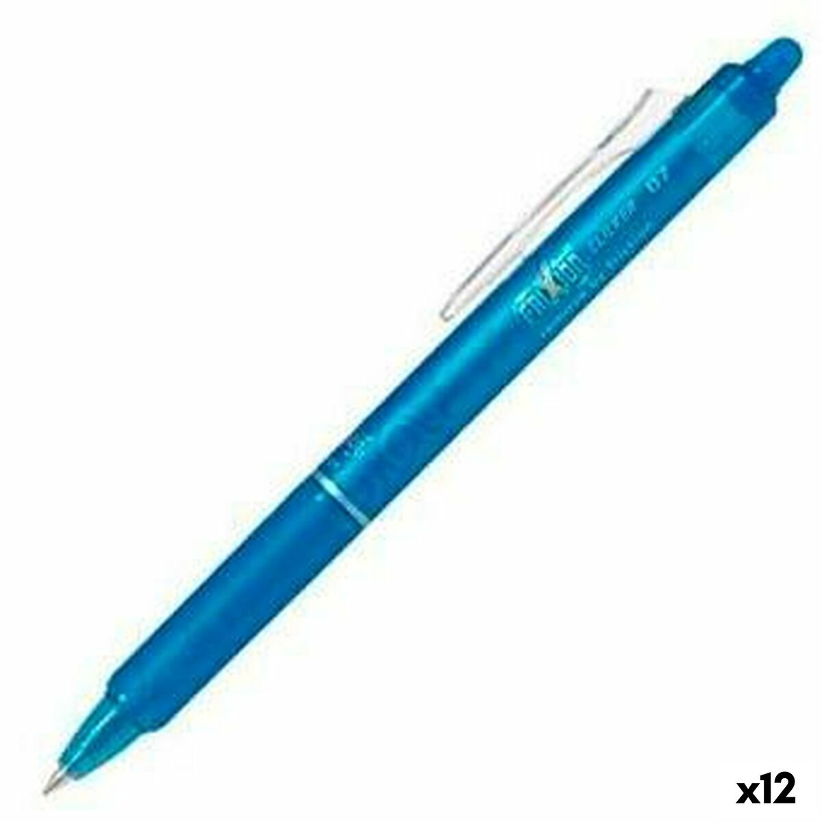 Penna Pilot Frixion Clicker Inchiostro cancellabile Azzurro 0,4 mm 12 Unità