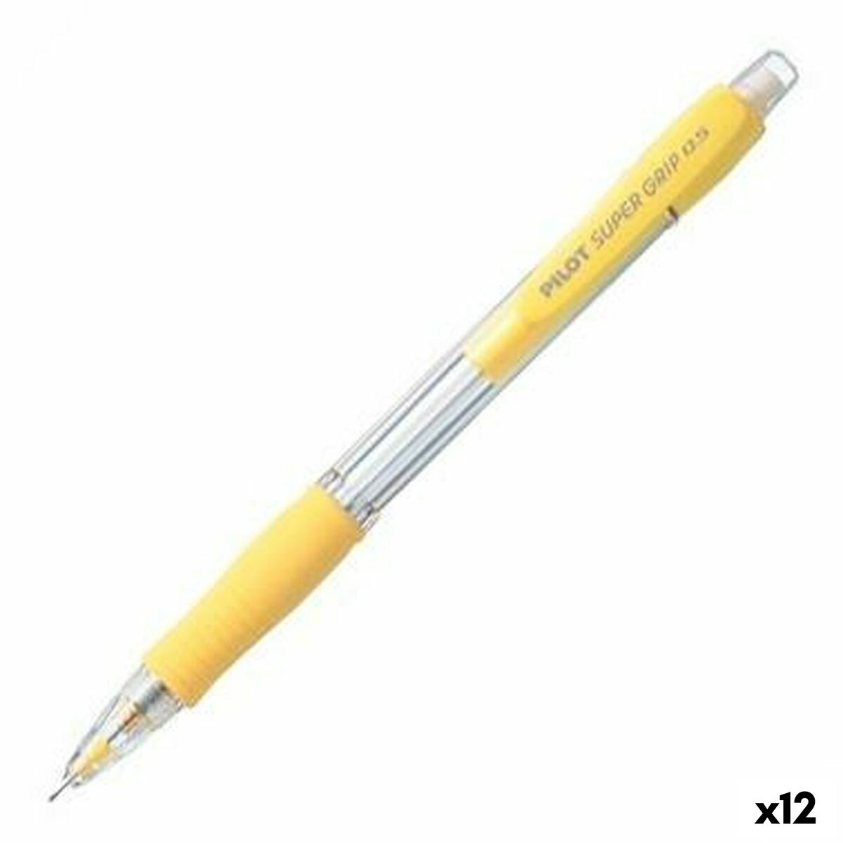 Portamine Pilot Super Grip Giallo 0,5 mm (12 Unità)