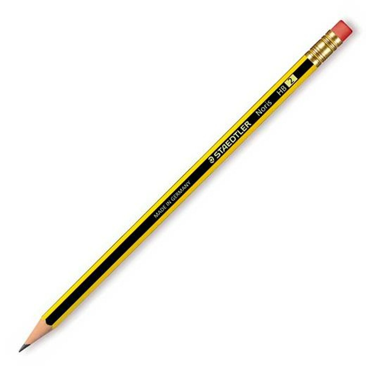 Matita con Gomma da Cancellare Staedtler Noris 122 HB (12 Unità) - Immagine 2