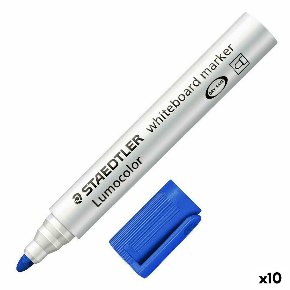 Pennarelli Staedtler Lavagna bianca Azzurro Bianco (10 Unità) (1 Unità)