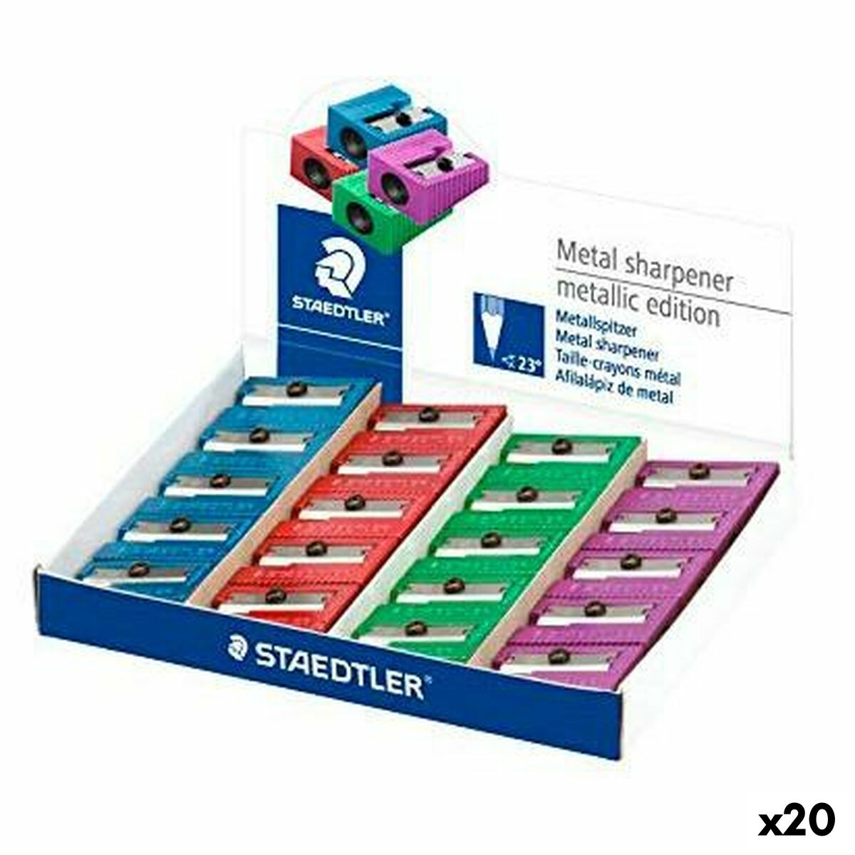 Temperamatite Staedtler Metallo (20 Unità) - Immagine 2
