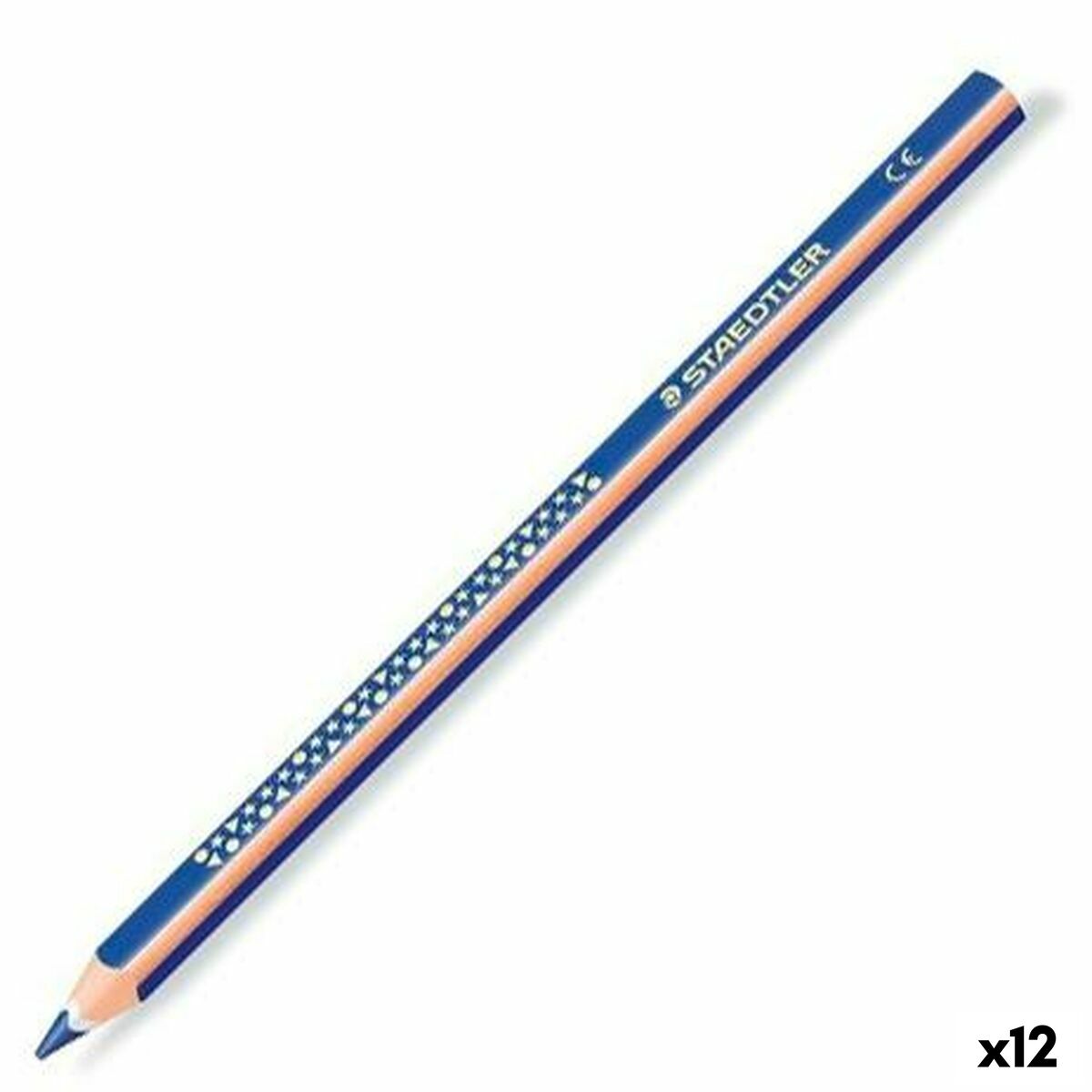 Matita Staedtler Jumbo Noris Azzurro Legno (12 Unità)
