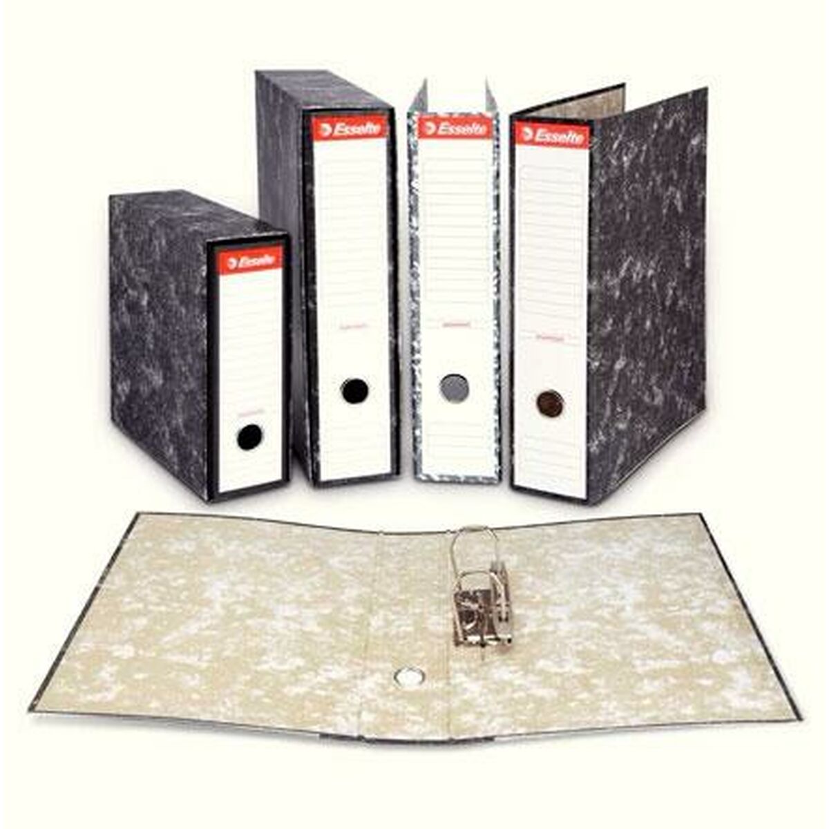 Classificatore a Leva Esselte Grigio Din A4 (20 Unità) - Immagine 2
