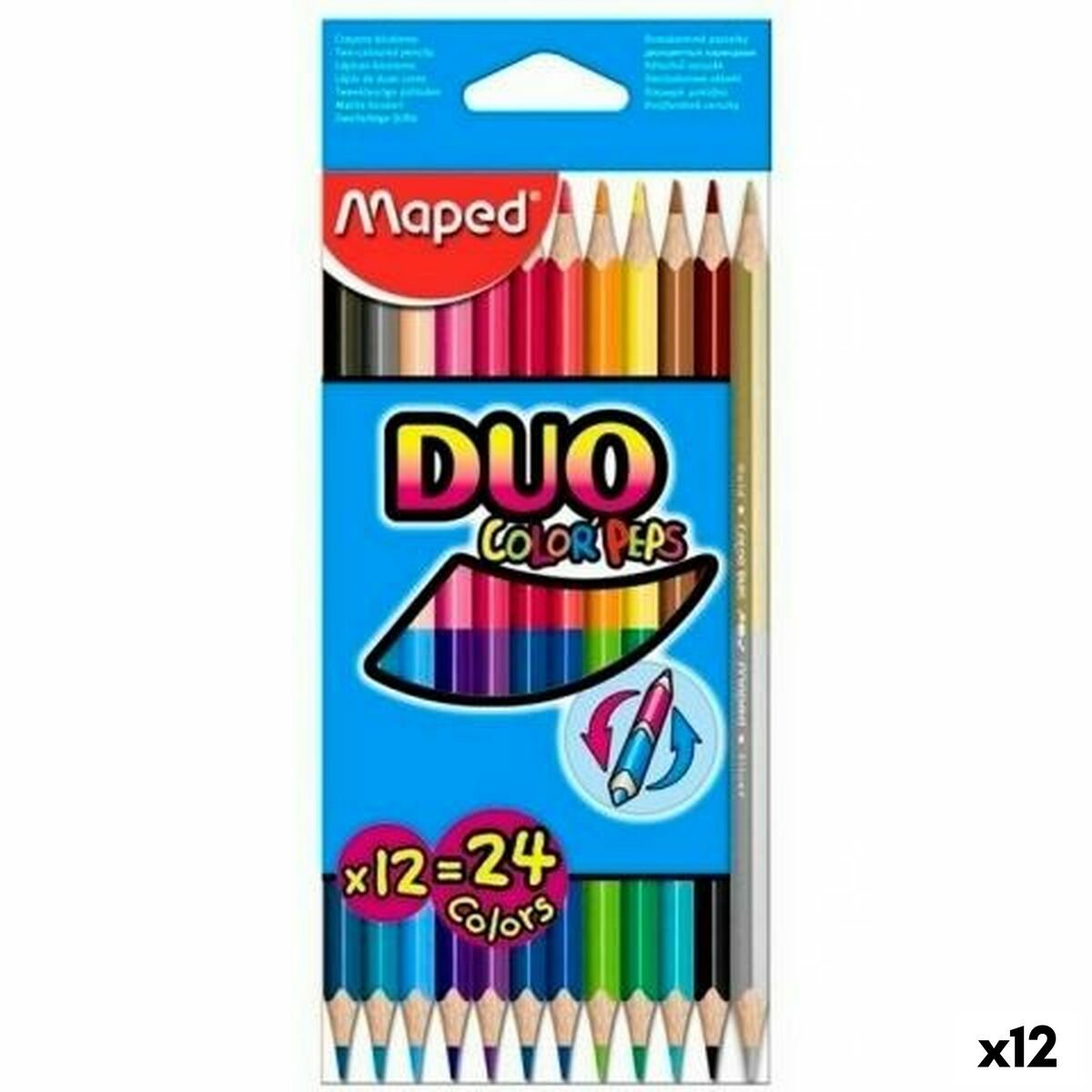 Matite colorate Maped Duo Color