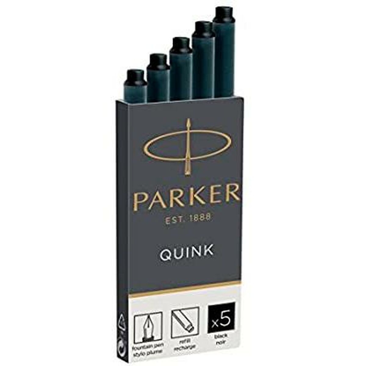 Ricarica di inchiostro per penna Parker Quink (20 Unità) - Immagine 2