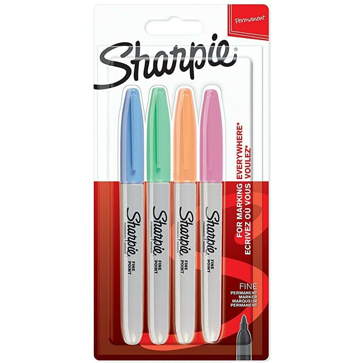 Set di Pennarelli Sharpie 4 Pezzi Multicolore (3 Unità) - Immagine 2
