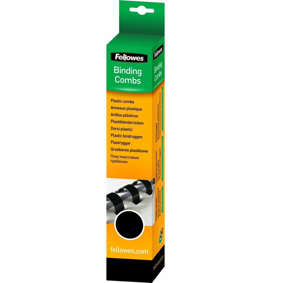Spirali Fellowes 50 Pezzi Rilegatura Nero PVC (Ø 38 mm) (4 Unità) - Immagine 3