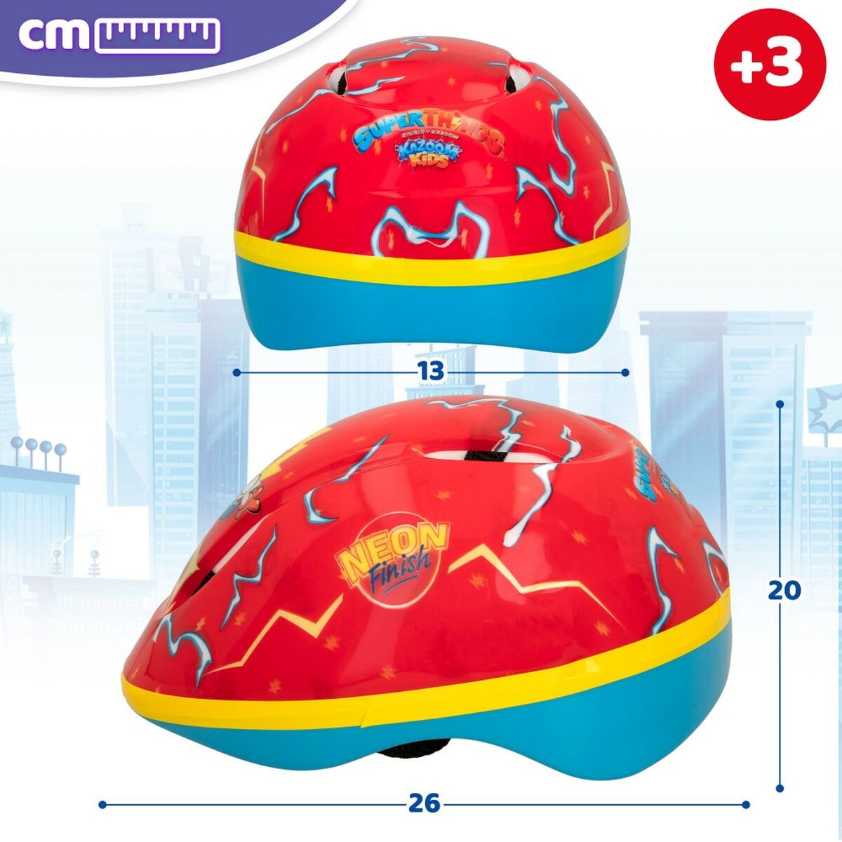 Casco per Bambini SuperThings (4 Unità) (52-55 cm) - Immagine 3
