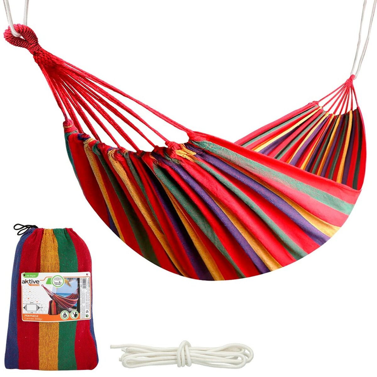 Amaca Aktive Arancio 200 x 0,4 x 100 cm (6 Unità) - Immagine 3