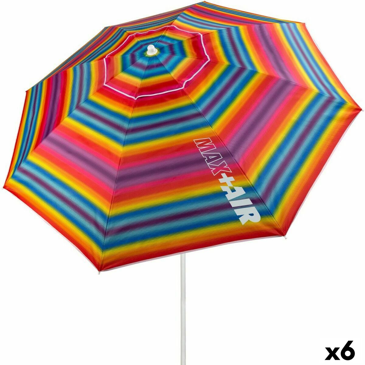 Ombrellone Aktive Multicolore 220 x 207 x 220 cm 220 x 210 x 220 cm (6 Unità)