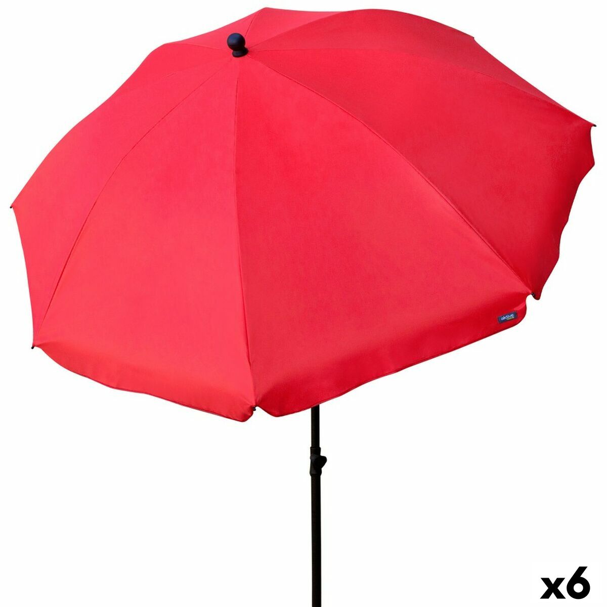 Ombrellone Aktive Rosso 240 x 230 x 240 cm (6 Unità) - Immagine 3
