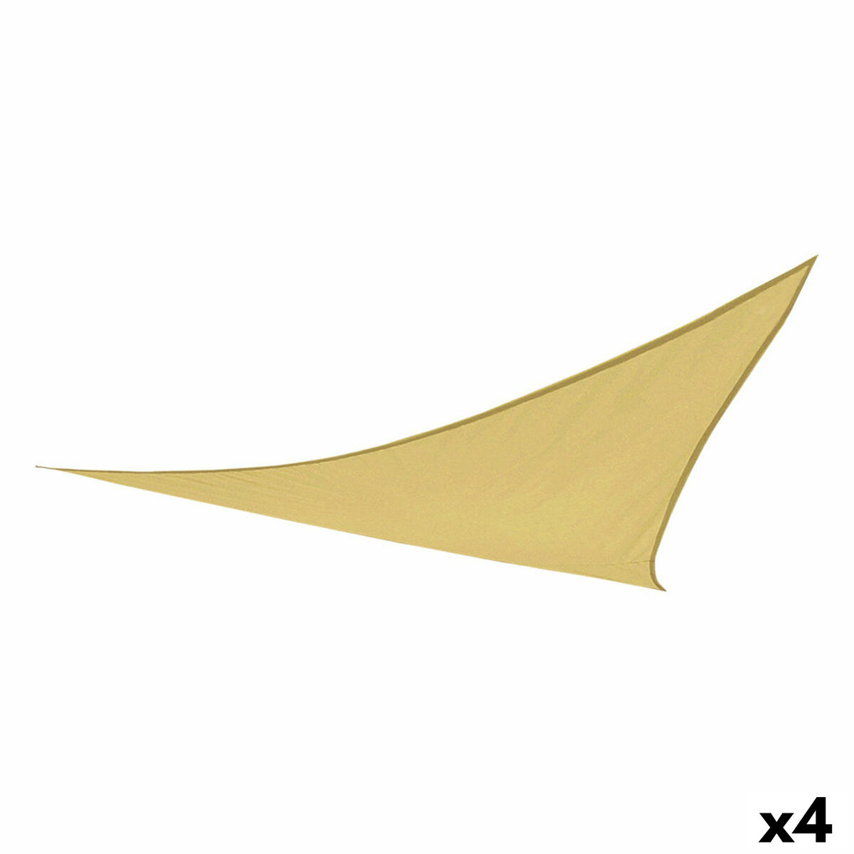 Vela parasole Aktive Crema 500 x 0,3 x 500 cm Triangolare (4 Unità)