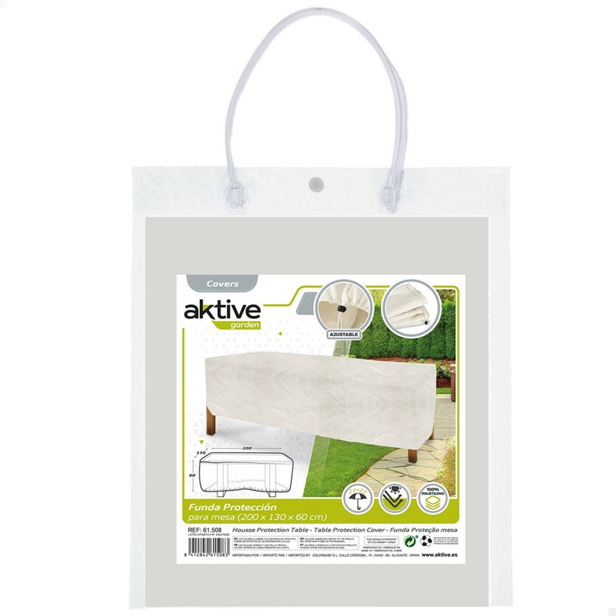 Custodia Protettrice Aktive Tavoli Polietilene 200 x 60 x 130 cm (6 Unità) - Immagine 3