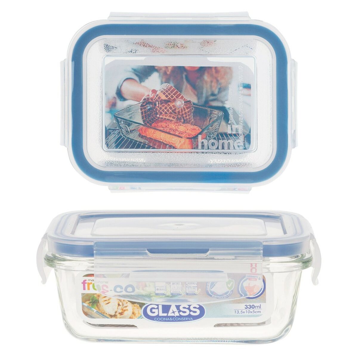 Set di Contenitori da Cucina Ermetici Impilabili Max Home 6 Unità 23 x 7,5 x 17,5 cm - Immagine 7