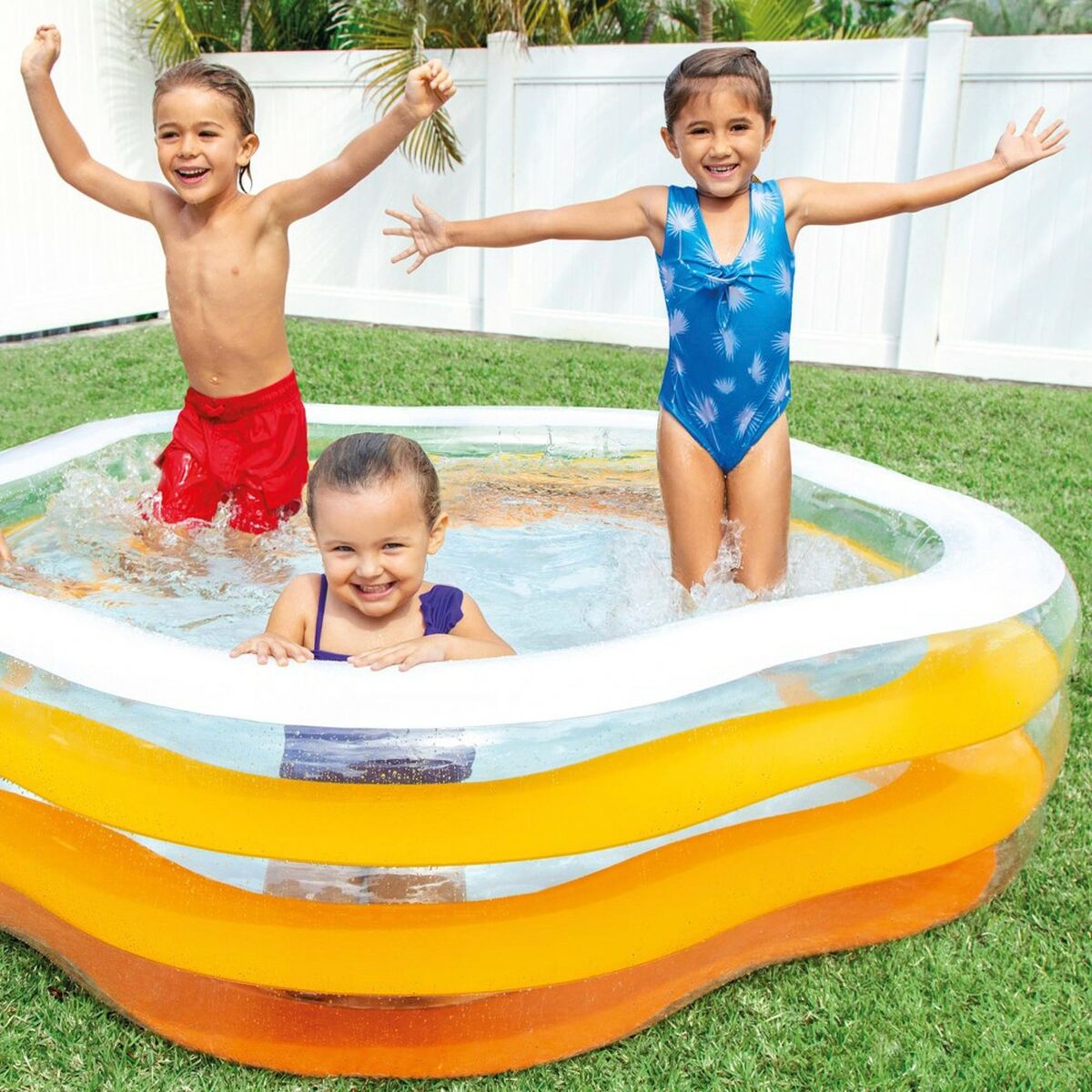 Piscina Gonfiabile per Bambini Intex 460 L 185 x 53 x 180 cm (3 Unità) - Immagine 4
