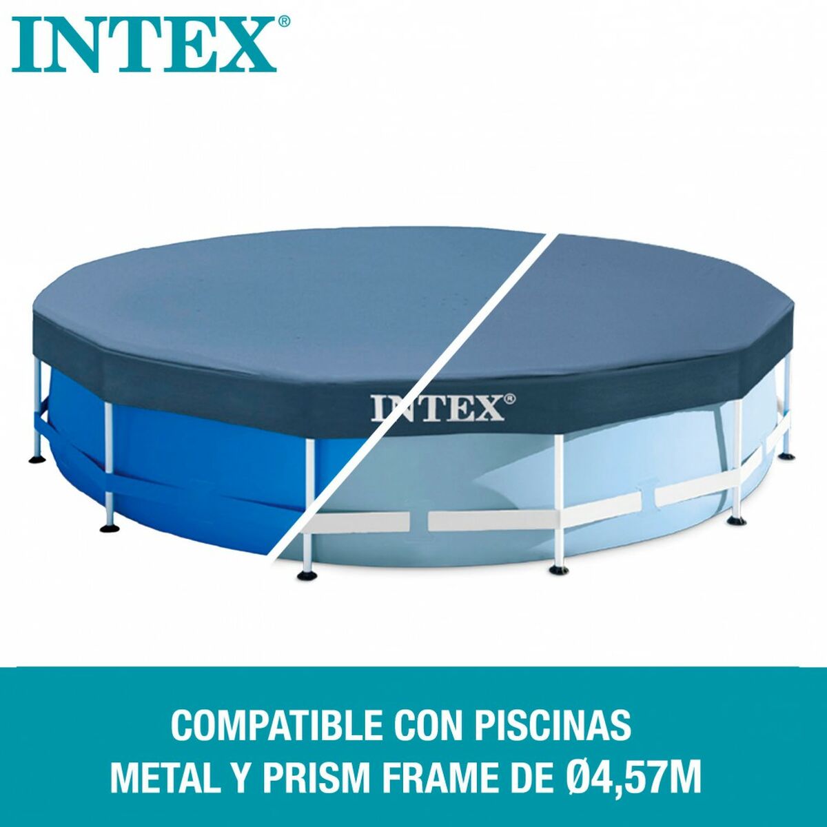 Copertura per piscina Intex 28032 Ø 457 cm 457 x 25 x 457 cm - Immagine 3