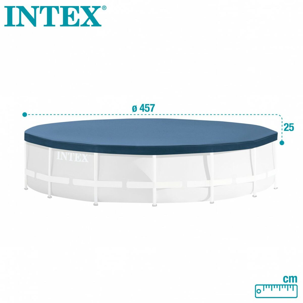 Copertura per piscina Intex 28032 Ø 457 cm 457 x 25 x 457 cm - Immagine 6