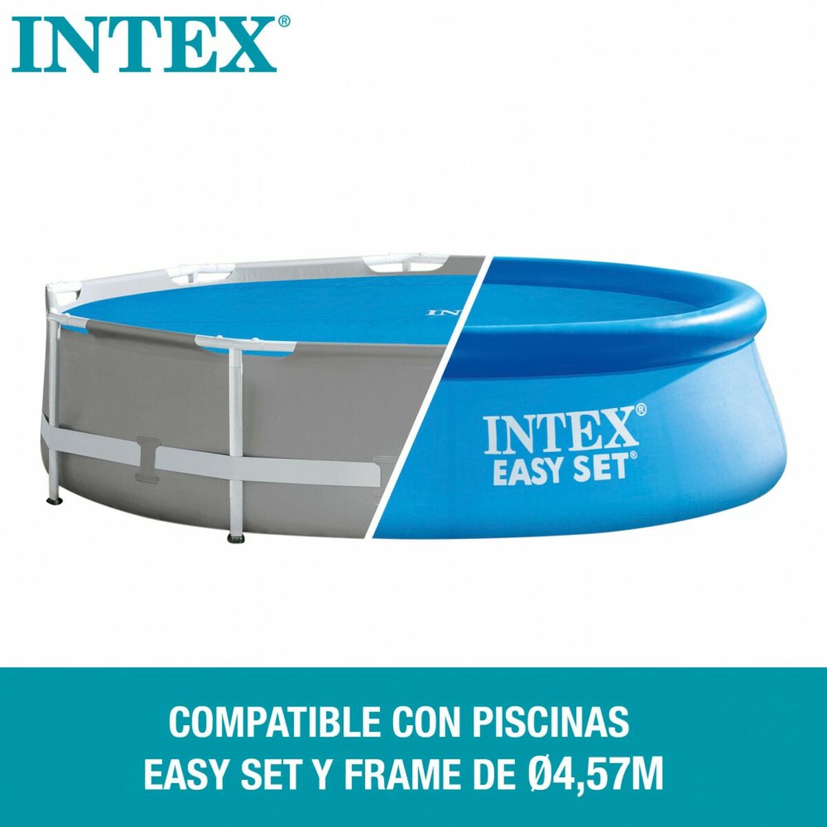 Copertura per piscina Intex 29023 EASY SET/METAL FRAME Ø 448 cm 419 x 419 cm - Immagine 4