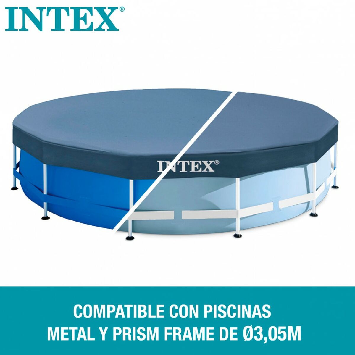 Copertura per piscina Intex 28030 METAL FRAME 305 x 25 x 305 cm - Immagine 4