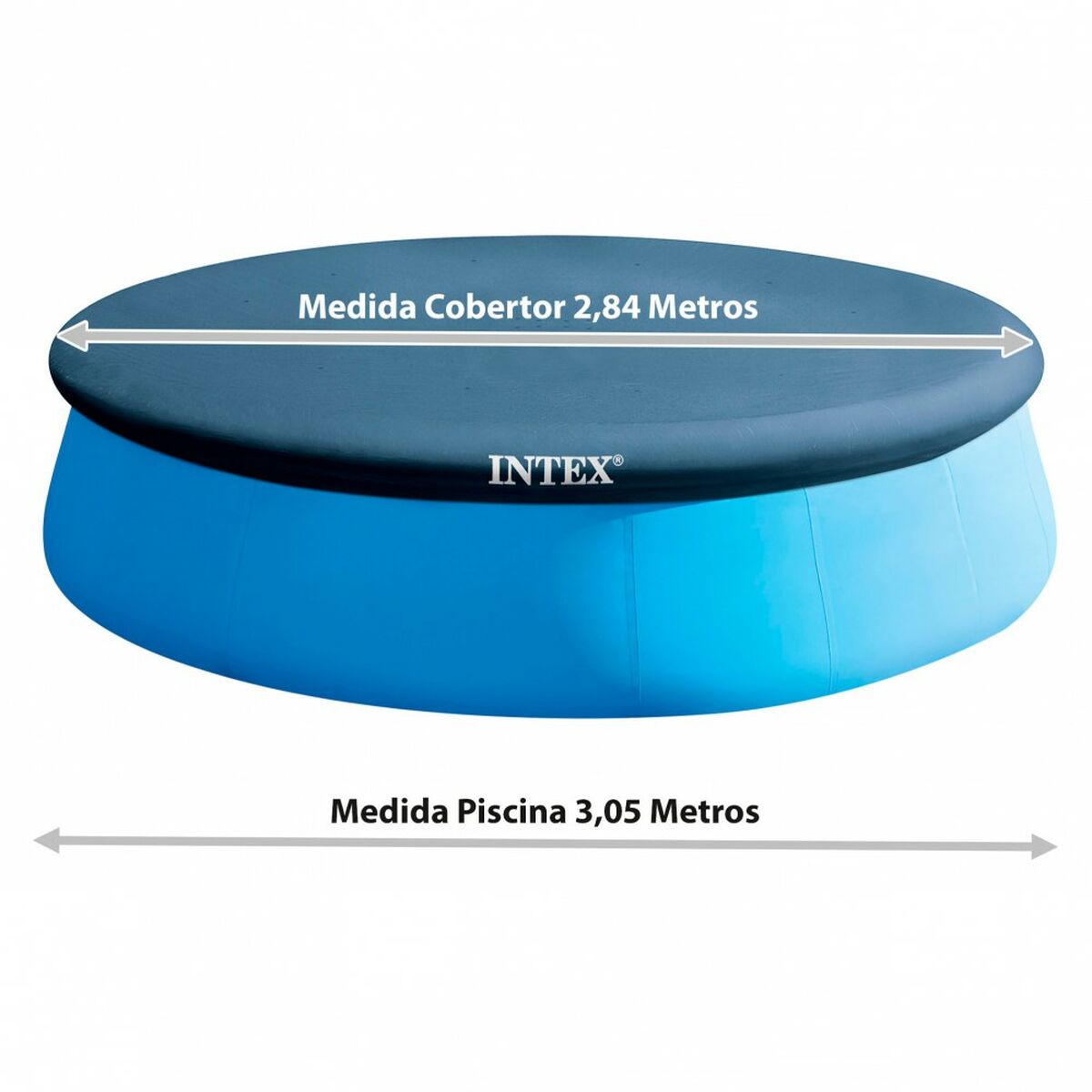 Copertura per piscina Intex 28021 EASY SET 284 x 30 x 284 cm - Immagine 4