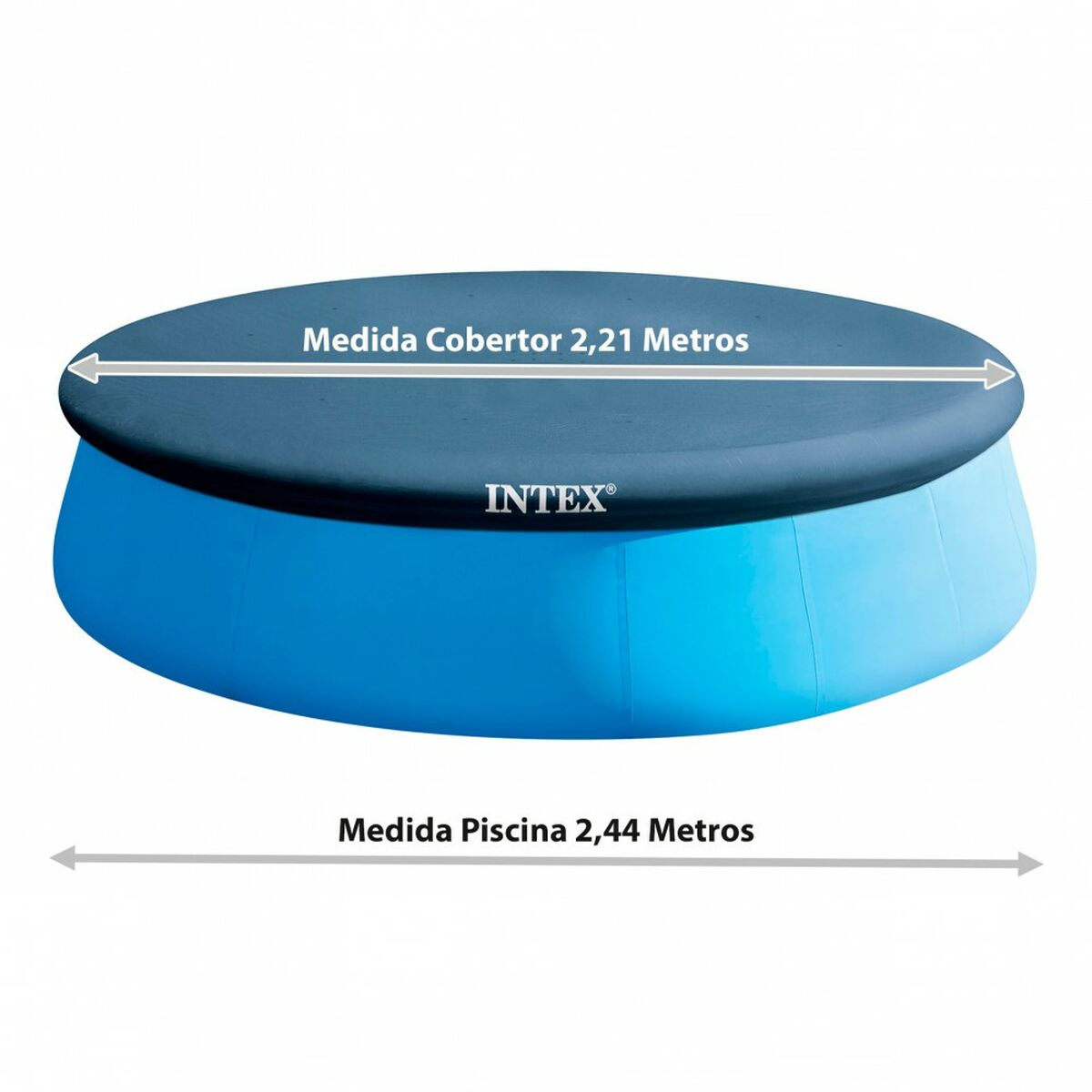 Copertura per piscina Intex 28020 EASY SEY 221 x 30 x 221 cm - Immagine 4