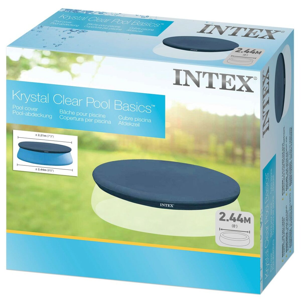 Copertura per piscina Intex 28020 EASY SEY 221 x 30 x 221 cm - Immagine 5