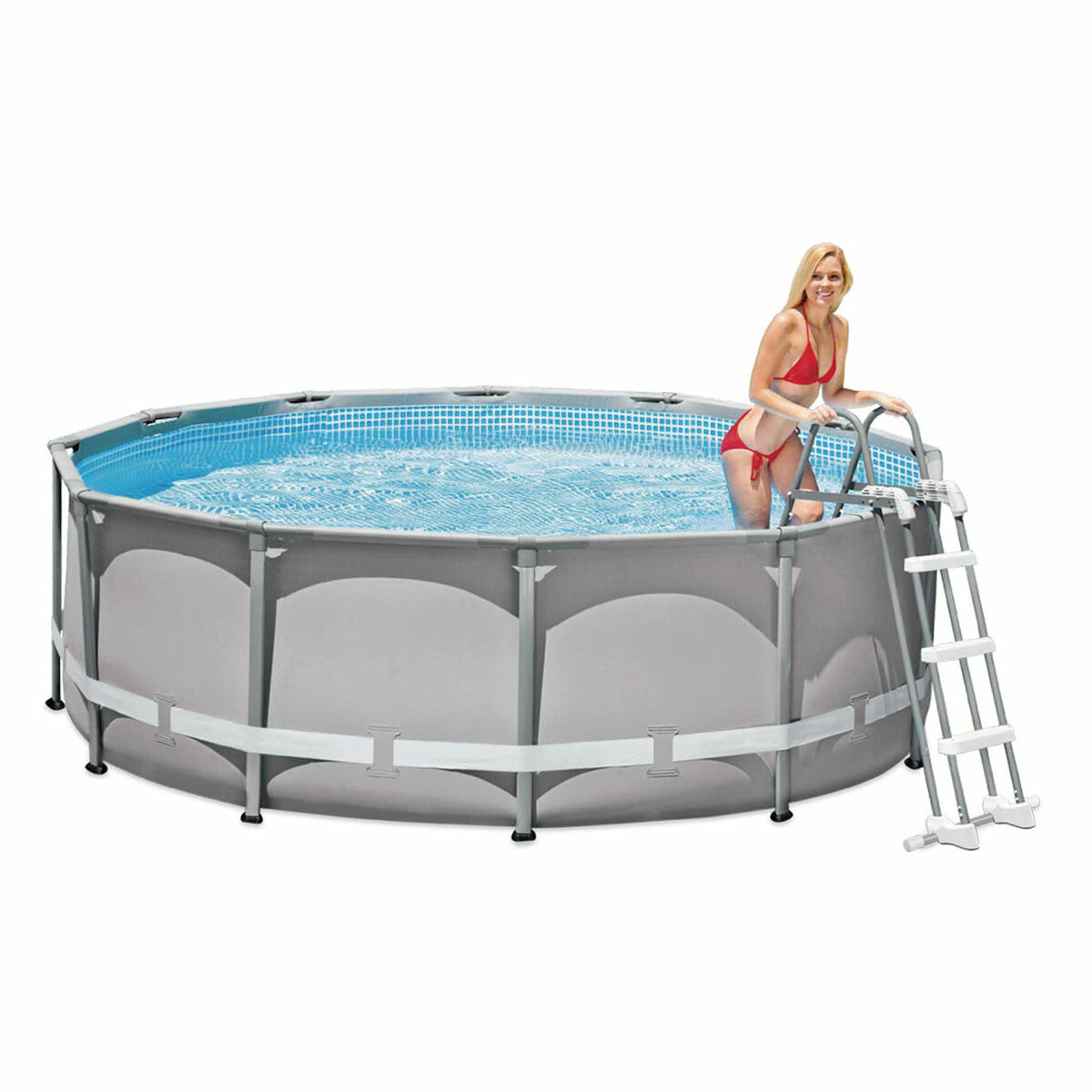 Scala per piscina Intex 3 Unità 107 cm - Immagine 3