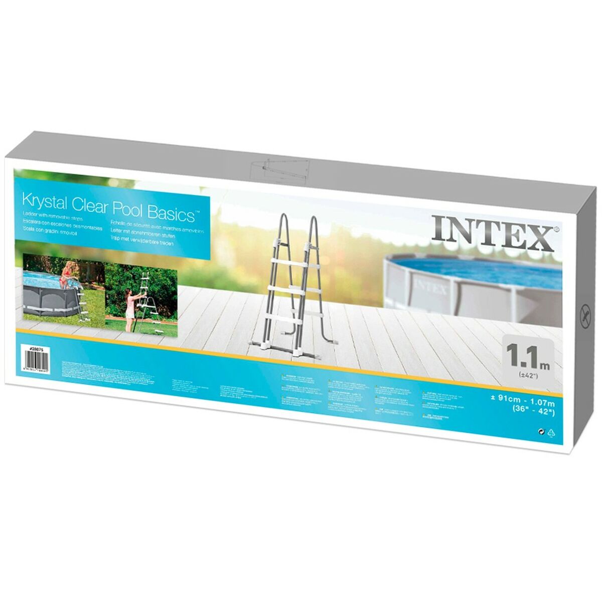 Scala per piscina Intex 3 Unità 107 cm - Immagine 5